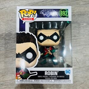 Funko POP! Games: Gotham Knights- Robin #892 w/ Protector
